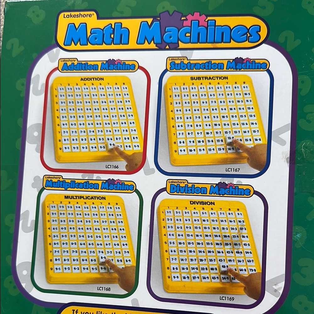 Yellow Multiplication Machine Grid Learning Toy - Picture 2 of 3